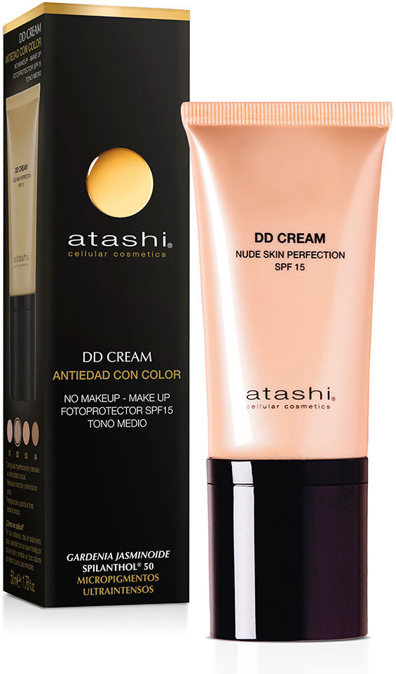 Atashi Dd Cream perfección natural de la piel SPF15 #Medio