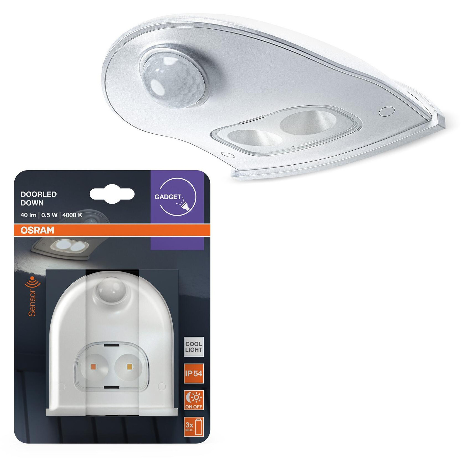 Osram LED Deurlicht met bewegingssensor, wit