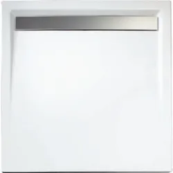 Schulte  ExpressPlus  Duschwanne  extra-flach  Quadrat  mit  Rinne  1000x1000  mm  Chromoptik  Sanitär-Acryl