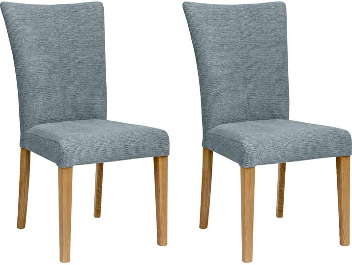 Esszimmerstuhl, Massivholz, Mint, 46×94,5×59 cm, Gepolstert, Landhausstil, Home-affaire