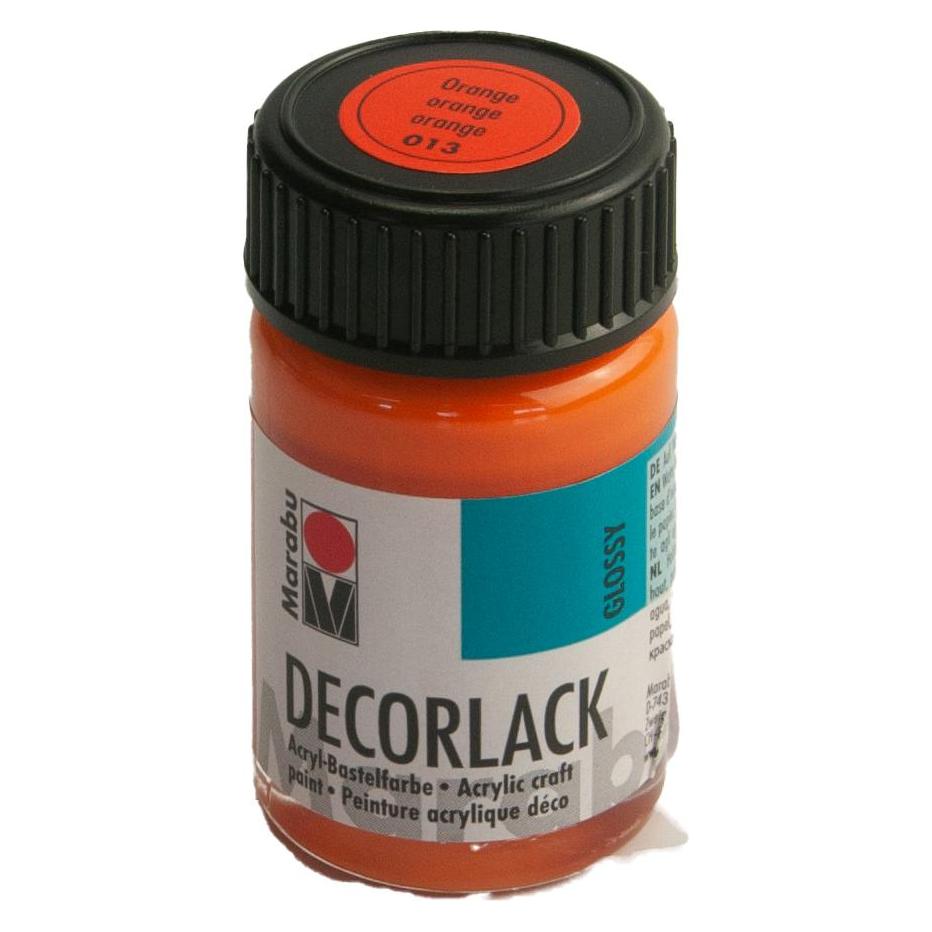 Marabu Acryllack "Decorlack", orange, 15 ml, im Glas (15 ml) (11300039013)