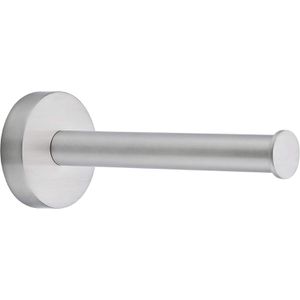 Tesa Toilettenpapier-Ersatzrollenhalter Moon, zum Kleben, für 1 Rolle, aus Metall, silber