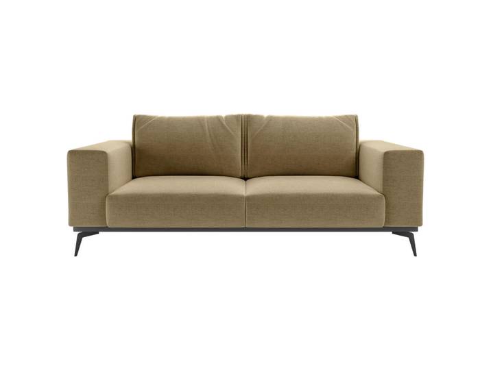 Mid.you 2-Sitzer-Sofa, Gold, Metall, 250x87x95 cm, Made in EU, Wohnzimmer, Sofas & Couches, Sofas, 2-Sitzer Sofas
