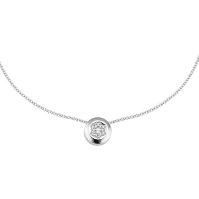 Kette mit Anhänger FIRETTI "Schmuck Geschenk Silber 925 Halsschmuck Anhänger Sternenform", silber (silberfarben, kristallweiß), Halsketten, Damen, Silber 925 (Sterlingsilber), L: 45 B: 1,2mm, mit Zirkonia (synth.), B:1,2mm