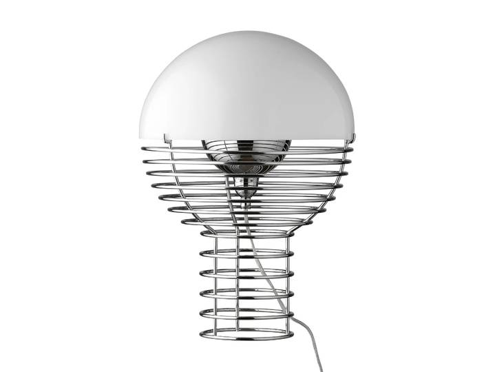Verpan Wire Tischleuchte Ø40 cm Weiß