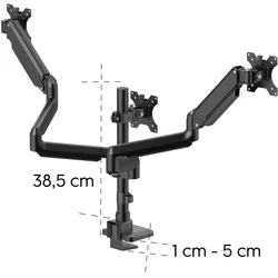 Hama - 32 (Tisch, 32", 12 kg), Monitor Halterung, Schwarz