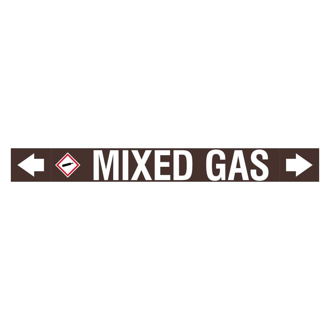 Brady ASME - Rohrmarkierer - Mixed Gas (ASMEPM-100X920MM-MIXED GAS)