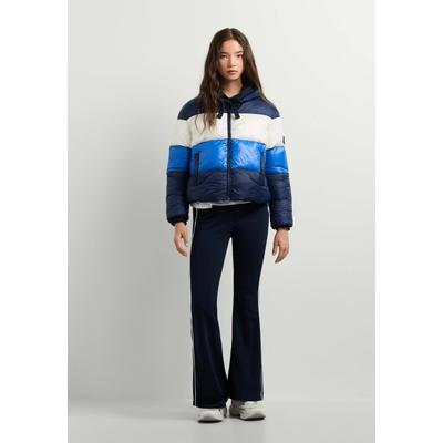Wintermantel PEPE JEANS "Wintermantel LIYA", Damen, Gr. L, blau (admiral blau), 100% Polyamid, Mäntel Wintermantel