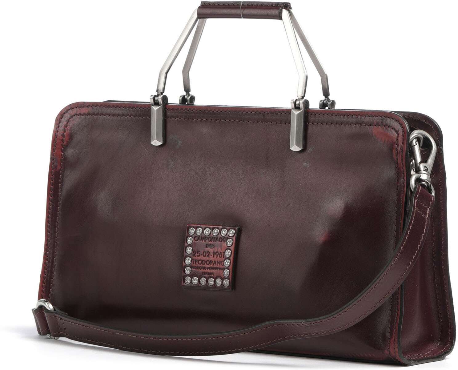 Campomaggi Handtasche aus Leder, lila