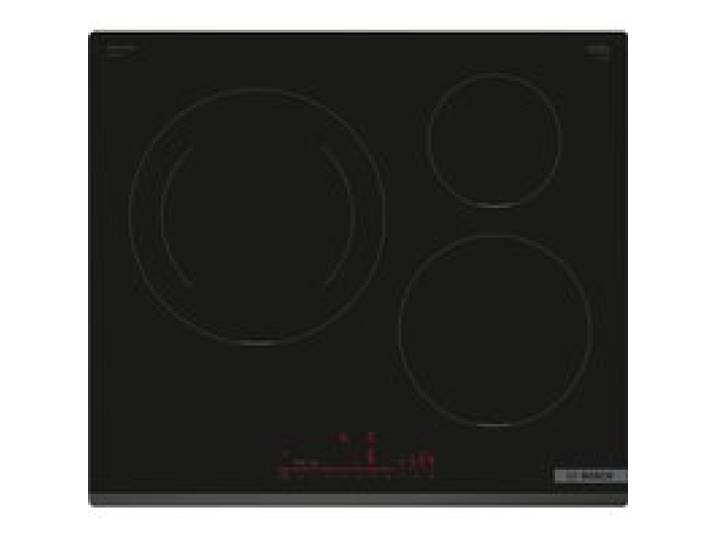 Table induction BOSCH - 3 foyers - L59 x P52 cm - PIJ631HB1E