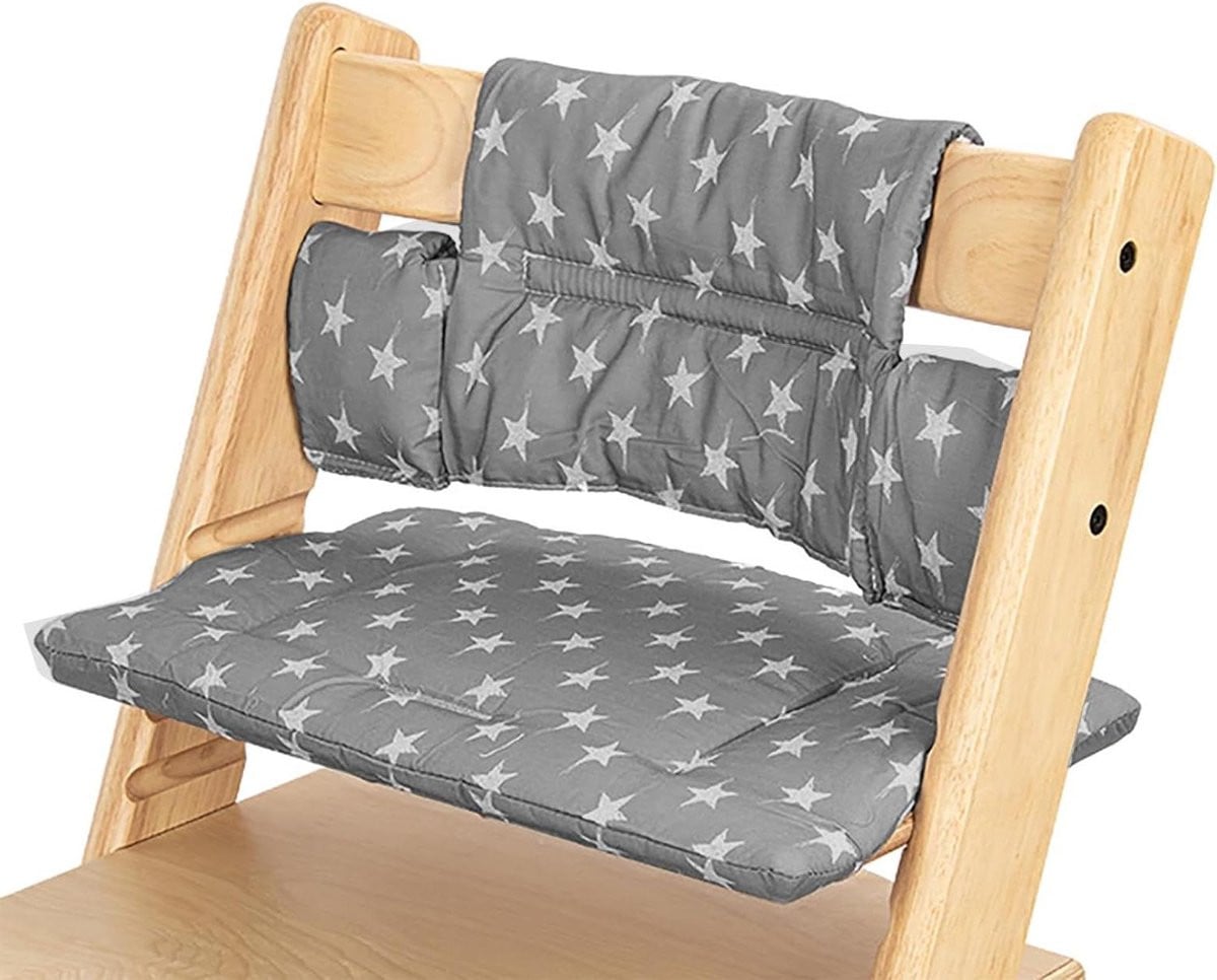 Comfortabel stoelkussen voor kinderstoelen met sterrenpatroon - 42 x 25 cm
