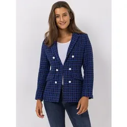 EVA LUTZ Blazer Reverskragen Pattentaschen figurbetont