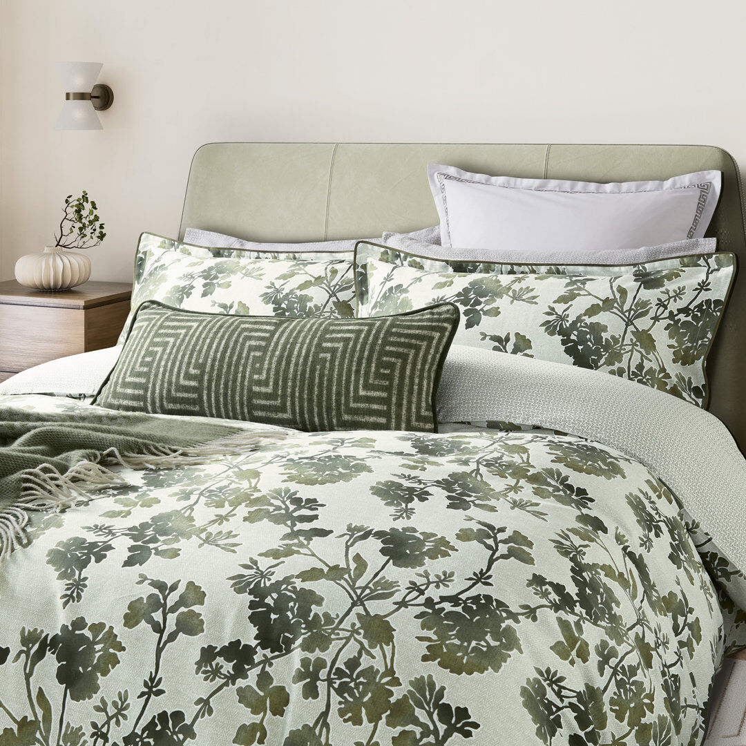 Bedeck of Belfast Yoko Cotton Duvet Cover Set No Single Duvet Cover + 1 Pillowcase