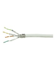 LogiLink Netzwerk Verlegekabel S/FTP Cat.7 weiss 100m cable/RJ45 plug SFTP 100 m Weiß (CPV0054)