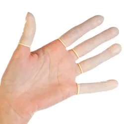 HYGOSTAR Fingerlinge aus Latex puderfrei weiß Gr. M 100 Stück