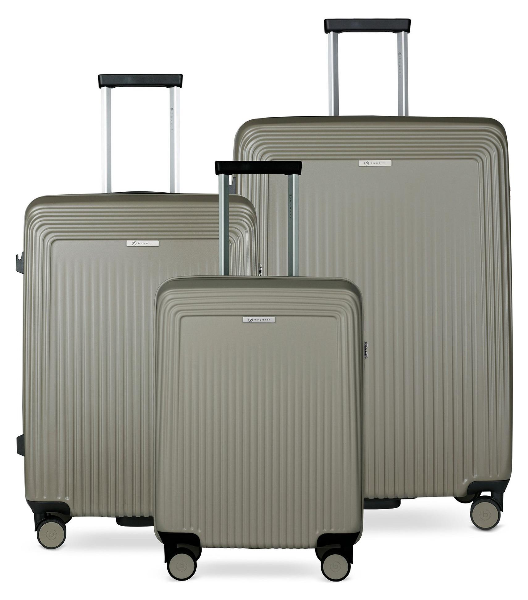 bugatti Trolley Linea Hard-Top Case S / M / L Olive grüngrau 56cm