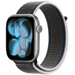 Nylon- Sport- Armband Crong Nylon für Apple Watch 38/40/41/42 mm (Midnight Run)