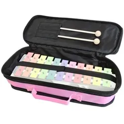 keepdrum MB01PK Glockenspiel Tasche Pink mit Schlägel
