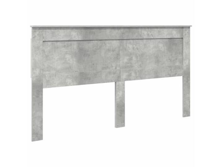 KTHLBRH Kopfteil aus Holz, Beton, Grau Modernes Design, rechteckige Linie, glatte Oberfläche, glatte Rückseite, einfache Montage, minimale Wartung