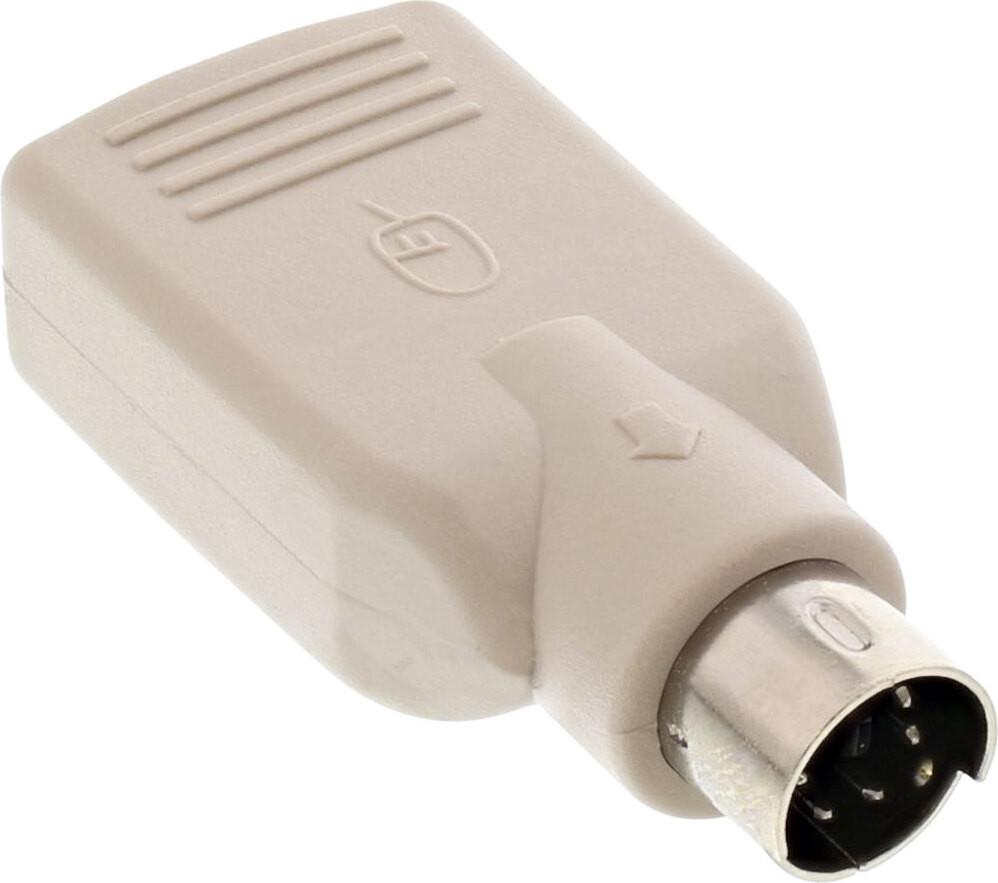 InLine 33103 USB naar PS/2 adapter, USB-A vrouwelijk naar PS/2 mannelijk