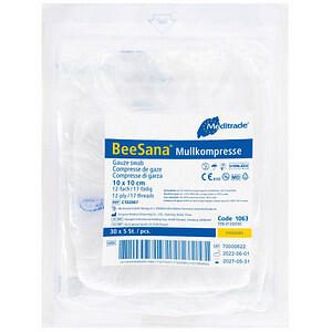 Meditrade® Mull-Kompressen BeeSana® 10 cm x 10 cm 1063