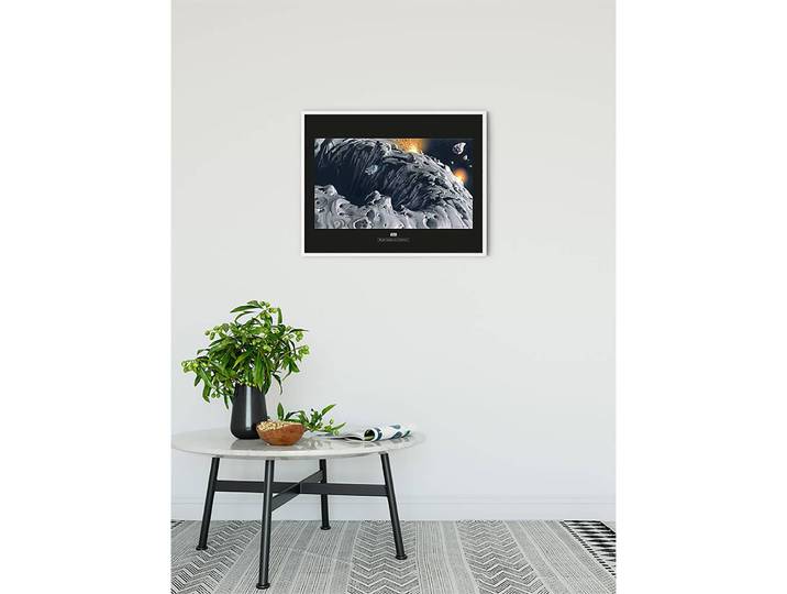 Wandbild Asteroid Fotopapier mit seidenmatter Oberfläche und hoher Lichtbeständigkeit Schwarz 70 x 50cm