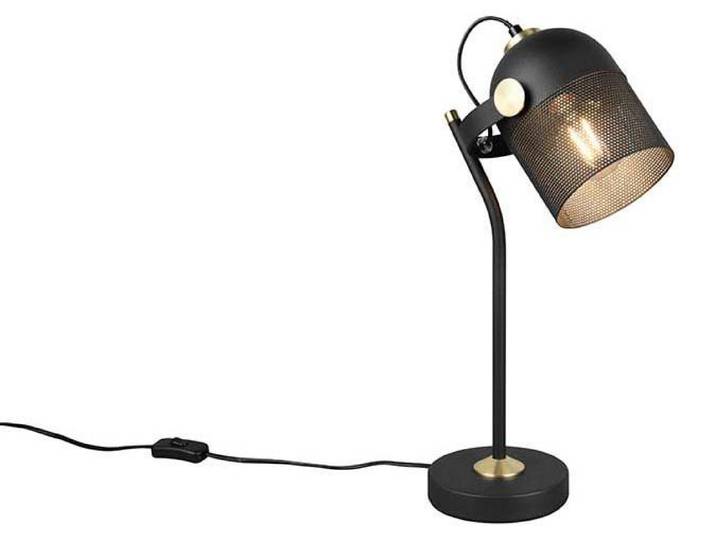 Trio 548200132 Mixa E27 Tischleuchte Schwarz Matt