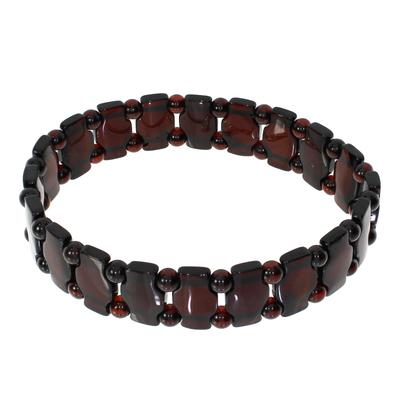 Armband OSTSEE-SCHMUCK "Ostsee-Schmuck Armband Vala Armband Vala", braun, Armbänder, Damen, 19cm, Bernstein, Armband
