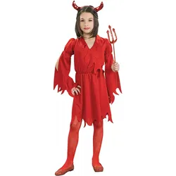Rubies Teufelin Mädchenkostüm: Devil Girl Kinderkostüm (134, 140)