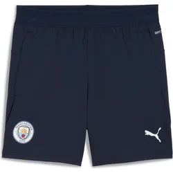 Puma, Unisex, Sporthose, MCFC Training Shorts w/pocket Jr (128), Blau