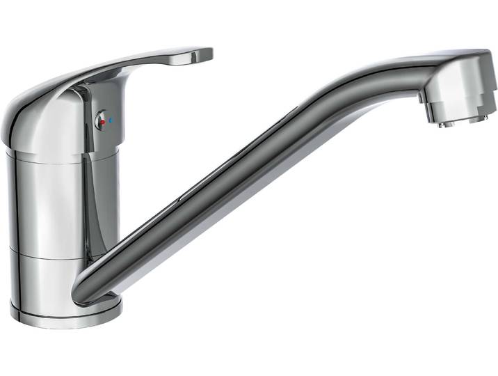 SCHÜTTE Küchenarmatur ULTRA Niederdruck, Wasserhahn Küche mit 360° Schwenkbereich, Chrom