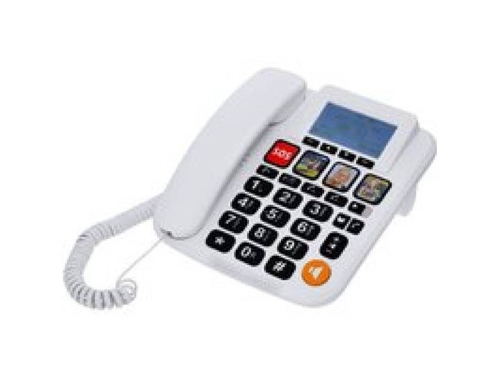 Téléphone fixe pour seniors non-voyants et malvoyants.