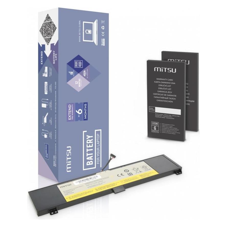 Mitsu BATTERY BC/LE-Y50-70 (LENOVO 6400 MAH 47WH) - Batterie (4 Zellen, 6400 mAh) (5BM324)