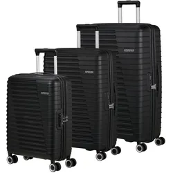American Tourister Roadrush Trolley Set A, Koffer, Schwarz