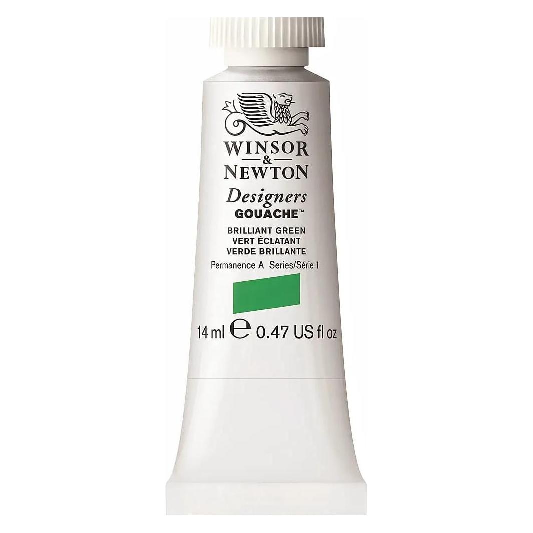 Winsor & Newton Designers Gouache 14ml Brilliant Green 046 (14 ml) (0605046)