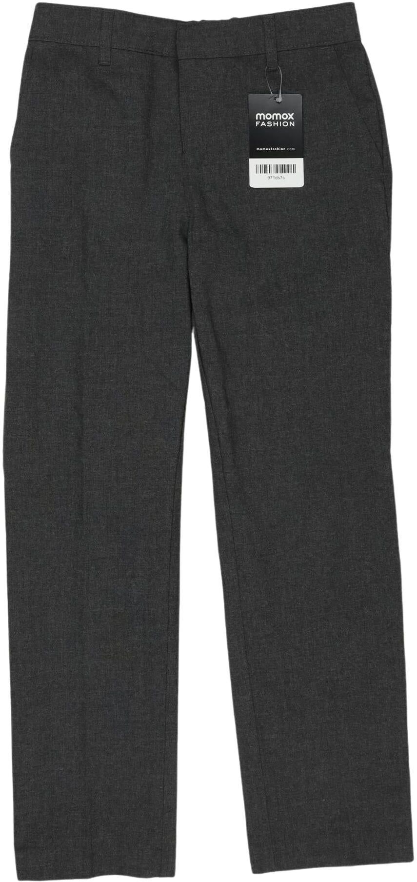 Marks & Spencer Jungen Stoffhose, Grau, Gr. EU 140, Synthetik / Viskose - Second Hand