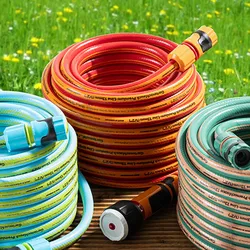 POWERTEC GARDEN 20m Premium-Line Gartenschlauch, Flower Power