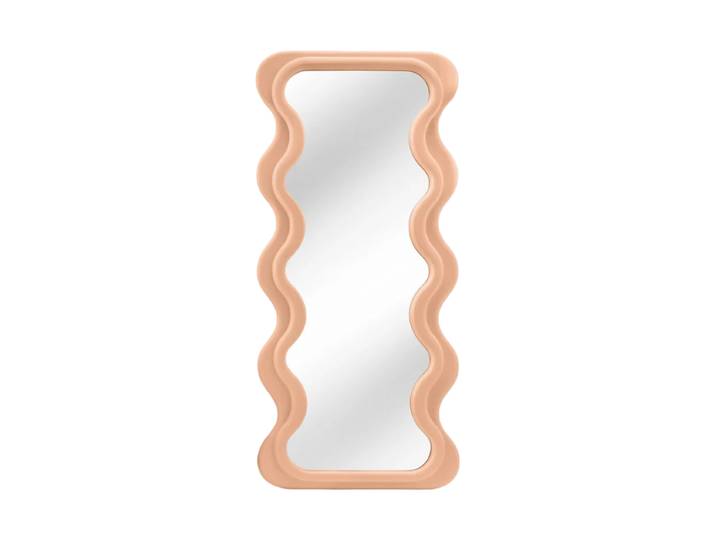 Grosser Design Wandspiegel „Curvy“ Pastell Apricot Invicta Interiors