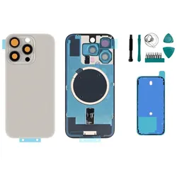 iPhone 16 Pro Backcover Titan Natur - Set