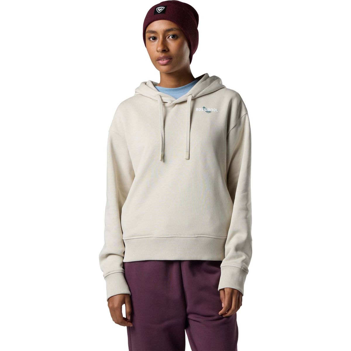 Rossignol W Waterfall Relax Hoodie silver cloud (A43) L RLPWS03 A4300L