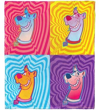 Northwest Warner Brothers Scooby Doo Scooby Geometrics Silk Touch Throw Blanket