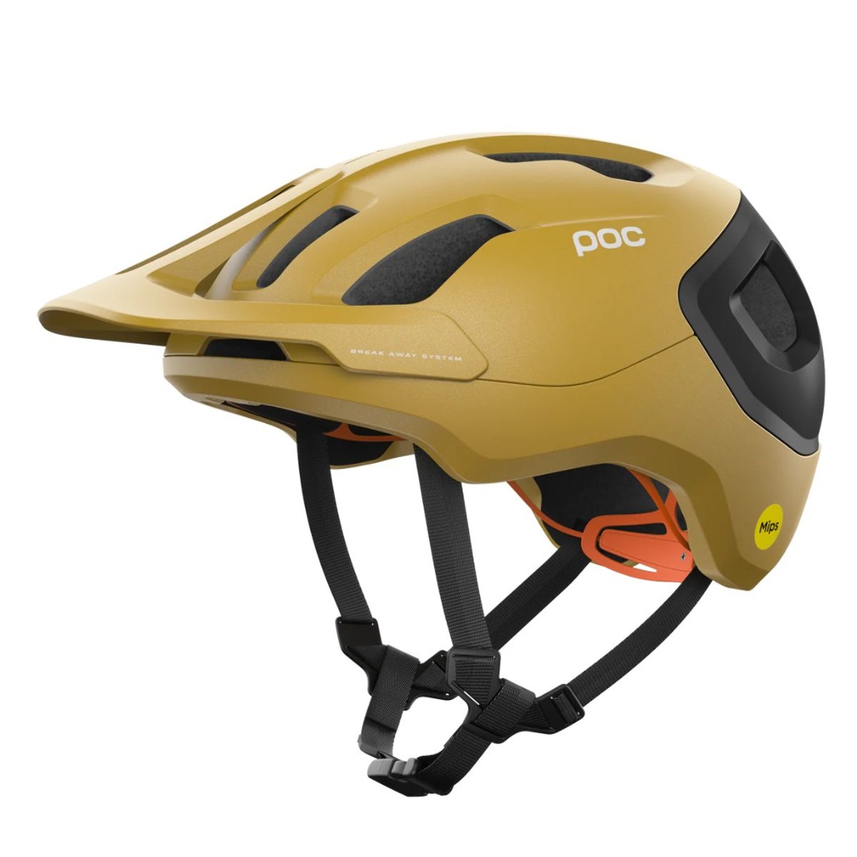 Capacete POC Axion Race MIPS amarelo escuro mate, Tamanho XS. Unisex