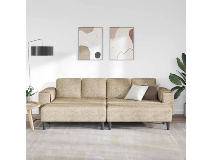 KTHLBRH Sofa für Wohnzimmer 3 Stück Hellgrau Minimalistisches Design, robuste Struktur, flauschige Kissen, elegante Linie für jede Einrichtung