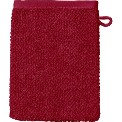 Waschhandschuh ROSS "SELECTION", rot (rubin), B:16cm L:21cm, Frottier, Handtücher, 100 % Bio-Baumwolle