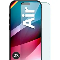 moex Klares Panzerglas für iPhone Air – passgenaue 9H Schutzfolie für zuverlässigen Displayschutz – ShockProtect Klar