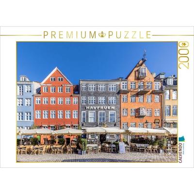 CALVENDO Puzzle Nyhavn Uferpromenade | 2000 Teile Lege-Größe 90x67cm Foto-Puzzle für glückliche Stunden