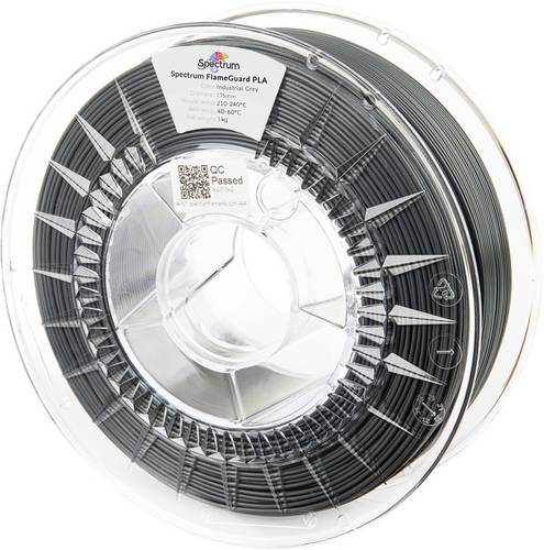 Spectrum Filaments 81451 FlameGuard PLA Filament PLA flammhemmend, hitzebeständig 1.75mm 1000g Industrial Grey, Grau 1St.
