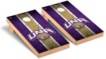Skip's Garage University of North Alabama UNA Lions Cornhole Board Set - Vintage Wooden