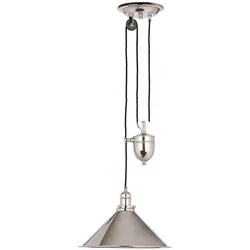 Elstead Lighting, Pendelleuchte, Provence Hängeleuchte E27 Up+Down Poliertes Nickel (E27)