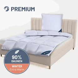 Daunendecke »PREMIUM« – 90% Daunen, 10% Federn, Größe: 200x200